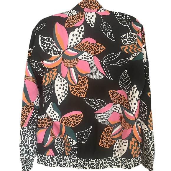 Adidas x Farm Rio Jungle Floral Zip Up Windbreaker Jacket Small - Picture 4 of 11